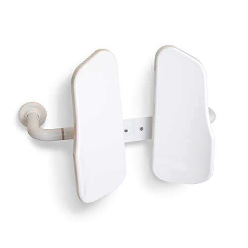 Fix Position Toilet Back Support — 2-Panel Backrest Toilet Assistance for Elderly — Lumbar Support for Bathroom — Ultra-Comfortable Bathroom Toilet Support — Accessible Handicap Toilet Aid
