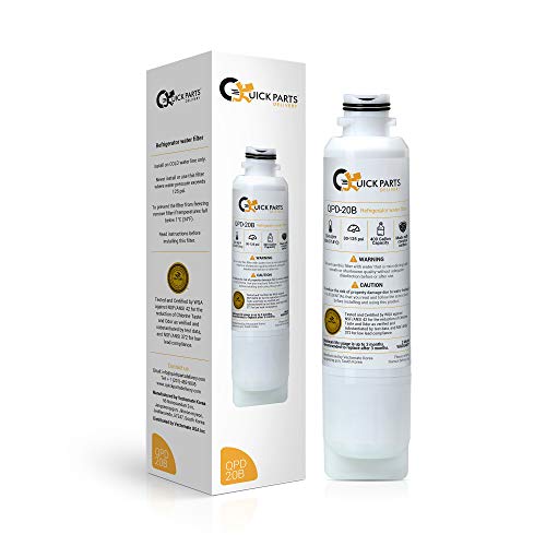 QPD DA29-00020B Samsung Water Filter Replacement for DA29-00020A/B, HAF-CIN/EXP, HAF-CIN, RF25HMEDBSR, RF28HMEDBSR, RS25J500DSR, RF263BEAESR, RF263TEAESG, HDX FMS-2, DA97-08006A-1, single (1) pack