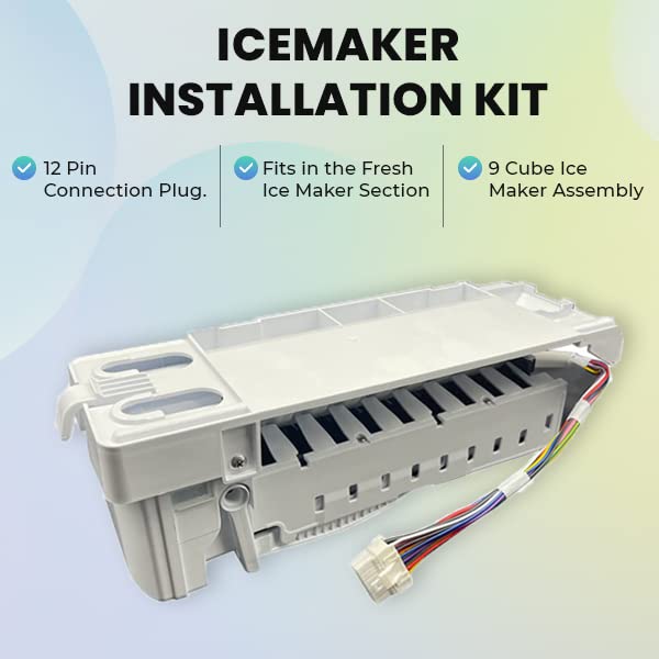 DA97-07365GCM Refrigerator Ice Maker Assembly Compatible with Samsung DA97-07365G