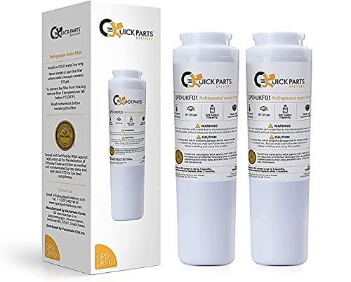 Quick Parts Delivery QPD-UKF01 Refrigerator Walter Filter - Tested & Certified By WQA, 400 Gallon Capacity, Removes 99% lead form Water - 3M Warranty, Compatible Model EDR4RXD1, UKF8001P | 1 Pack